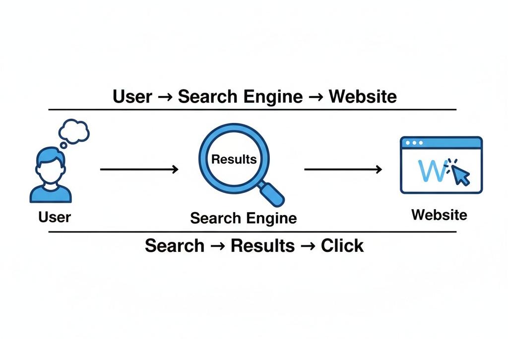 “SEO concept explained visually for beginners”