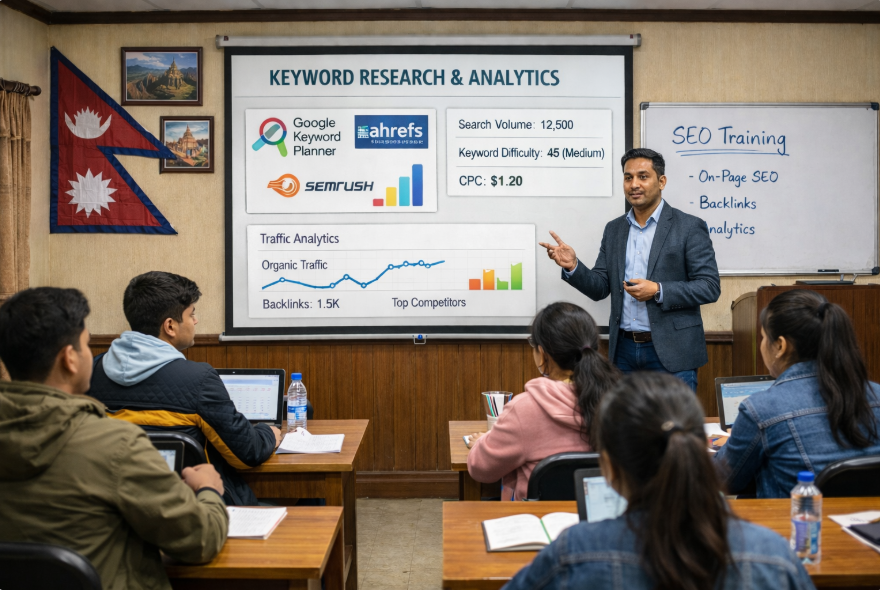 top SEO training institutes in Kathmandu Nepal 2026